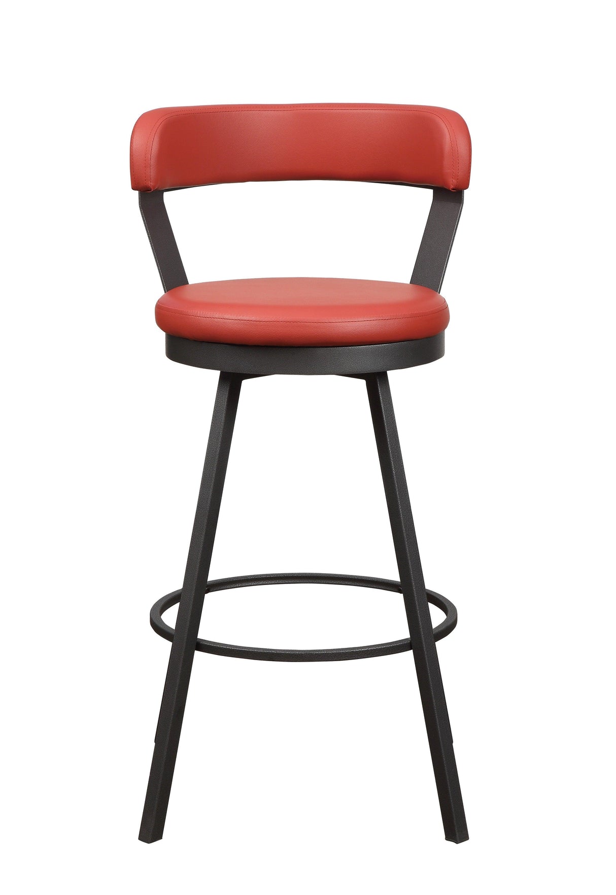 Appert Red/Dark Gray Swivel Pub Height Chair, Set of 2 by Homelegance at Eve Furniture