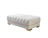 Ariana Ivory Velvet Double Chaise Sectional - ARIANAIVORY-SEC - Eve Furniture