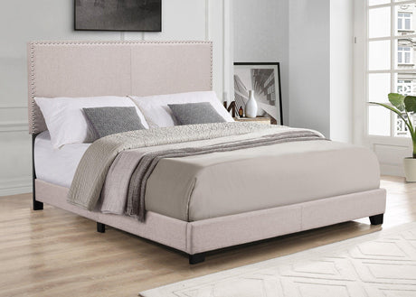 Arin Sand/Beige Linen Full Bed by Happy Homes at Eve Furniture