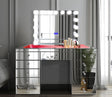 Aryana Silver Vanity and Bluetooth Mirror by New Era Innovations at Eve Furniture