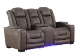 Ash Brown 3-Piece Power Reclining Living Room Set by New Era Innovations at Eve Furniture