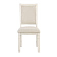 Asher Antique White Side Chair, Set of 2 by Homelegance at Eve Furniture