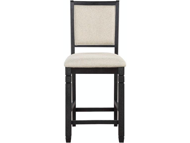Asher Black/Brown Counter Chair, Set of 2 by Homelegance at Eve Furniture