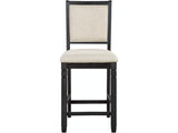 Asher Black/Brown Counter Chair, Set of 2 by Homelegance at Eve Furniture