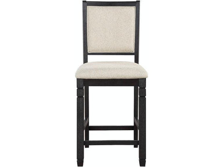 Asher Black/Brown Counter Chair, Set of 2 by Homelegance at Eve Furniture