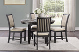 Asher Black/Brown Side Chair, Set of 2 by Homelegance at Eve Furniture