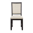 Asher Black/Brown Side Chair, Set of 2 by Homelegance at Eve Furniture