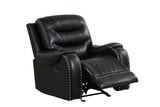 Ashley Black Oversized 3-Piece Leather Living Room Set by Happy Homes at Eve Furniture