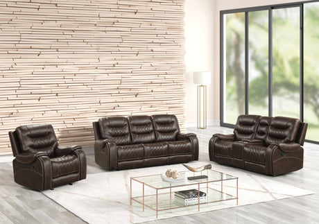 Ashley brown leather sofa