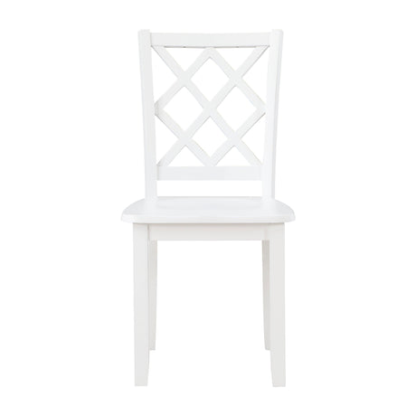 Astoria White 5-Piece Pack Dinette Set by Homelegance at Eve Furniture