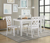Astoria White 5-Piece Pack Dinette Set by Homelegance at Eve Furniture