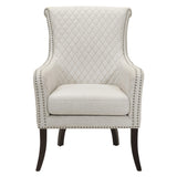 Avalon Beige Quilted Accent Chair by Homelegance at Eve Furniture