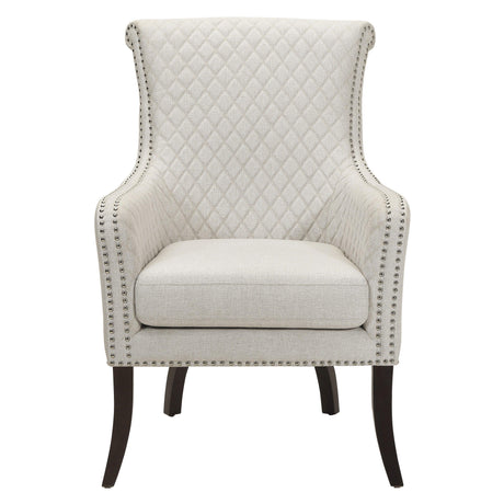 Avalon Beige Quilted Accent Chair by Homelegance at Eve Furniture