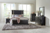 Aveline Black Nightstand by Homelegance at Eve Furniture