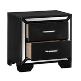 Aveline Black Nightstand by Homelegance at Eve Furniture