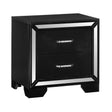 Aveline Black Nightstand by Homelegance at Eve Furniture