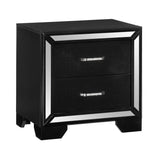 Aveline Black Nightstand by Homelegance at Eve Furniture
