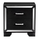 Aveline Black Nightstand by Homelegance at Eve Furniture