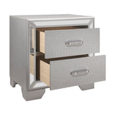 Aveline Silver Nightstand by Homelegance at Eve Furniture