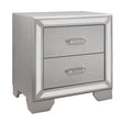 Aveline Silver Nightstand by Homelegance at Eve Furniture