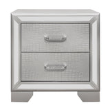 Aveline Silver Nightstand by Homelegance at Eve Furniture