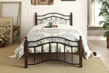 Averny Black/Brown Twin Metal Platfom Bed by Homelegance at Eve Furniture