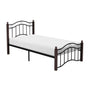Averny Black/Brown Twin Metal Platfom Bed by Homelegance at Eve Furniture