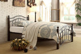 Averny Black/Brown Twin Metal Platfom Bed by Homelegance at Eve Furniture