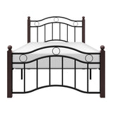 Averny Black/Brown Twin Metal Platfom Bed by Homelegance at Eve Furniture