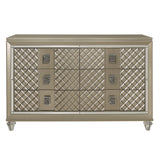 Loudon Champagne Metallic Youth Dresser