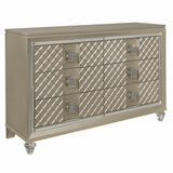 Loudon Champagne Metallic Youth Dresser