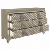 Loudon Champagne Metallic Youth Dresser