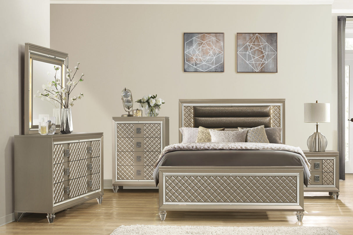 Loudon Champagne Metallic Youth Dresser