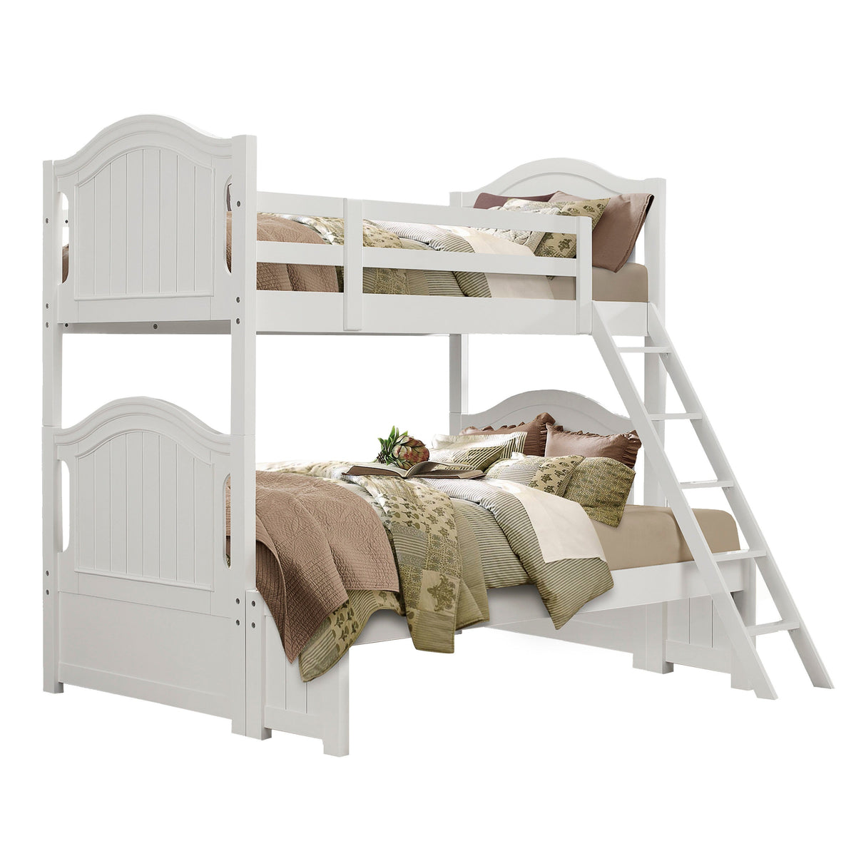 Clementine White Twin/Full Bunk Bed