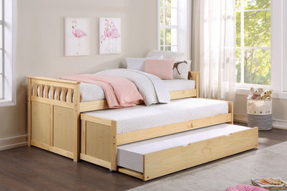 Bartly Pine Twin/Twin Bed with Twin Trundle