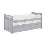 Orion Gray Twin/Twin Bed with Storage Boxes