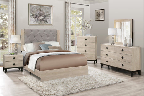 Whiting Natural Queen Upholstered Panel Bed