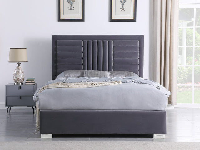 B820 Anita (Grey) King Bed - Eve Furniture