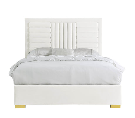 B820 Anita (Ivory) King Bed - Eve Furniture