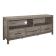 Bainbridge Weathered Gray 66" TV Stand by Homelegance at Eve Furniture