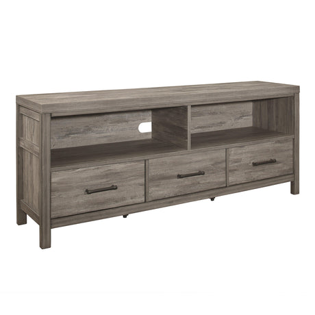 Bainbridge Weathered Gray 66" TV Stand by Homelegance at Eve Furniture