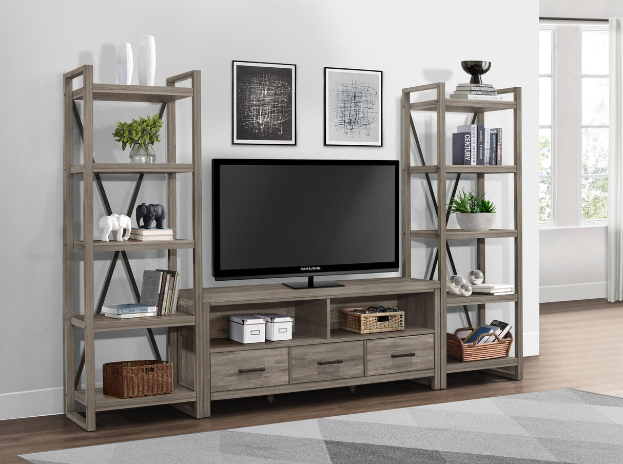 Bainbridge Weathered Gray 66" TV Stand by Homelegance at Eve Furniture