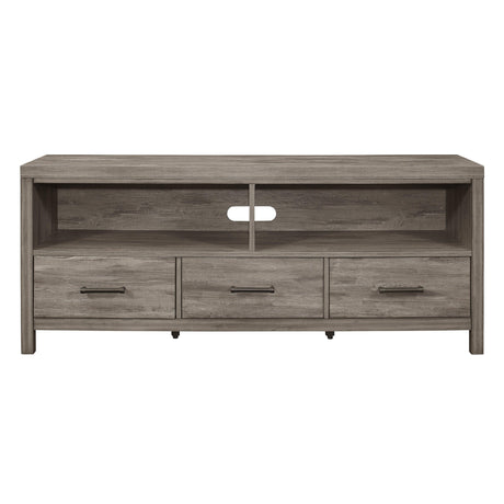 Bainbridge Weathered Gray 66" TV Stand by Homelegance at Eve Furniture