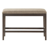 Balin Dark Brown Counter Height Bench by Homelegance at Eve Furniture