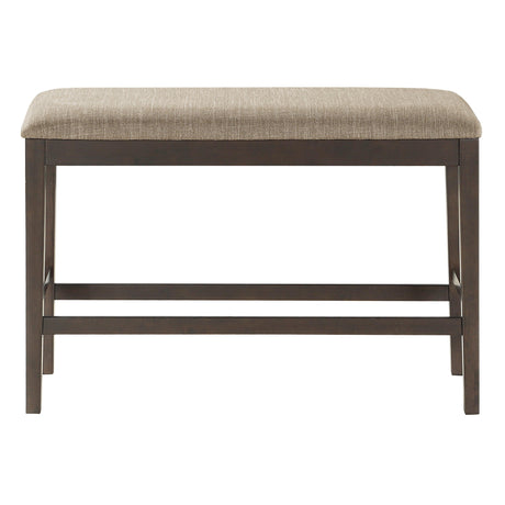 Balin Dark Brown Counter Height Bench by Homelegance at Eve Furniture