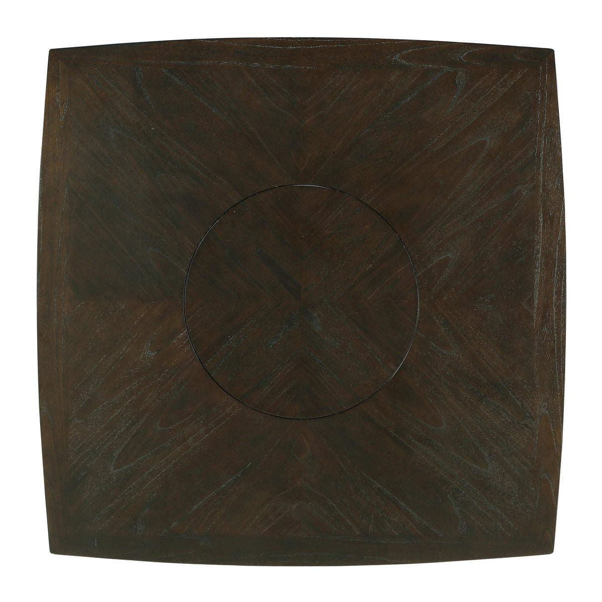 Balin Dark Brown Counter Height Table with Lazy Susan by Homelegance at Eve Furniture