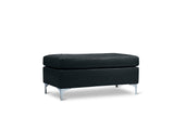 Barrington Black Ottoman by Homelegance at Eve Furniture