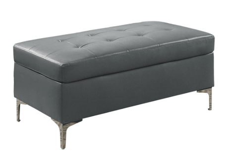 Barrington Gray Ottoman by Homelegance at Eve Furniture