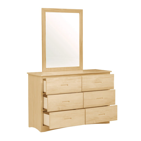 Bartly Pine Mirror (Mirror Only) by Homelegance at Eve Furniture