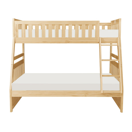 Bartly Pine Twin/Full Bunk Bed by Homelegance at Eve Furniture